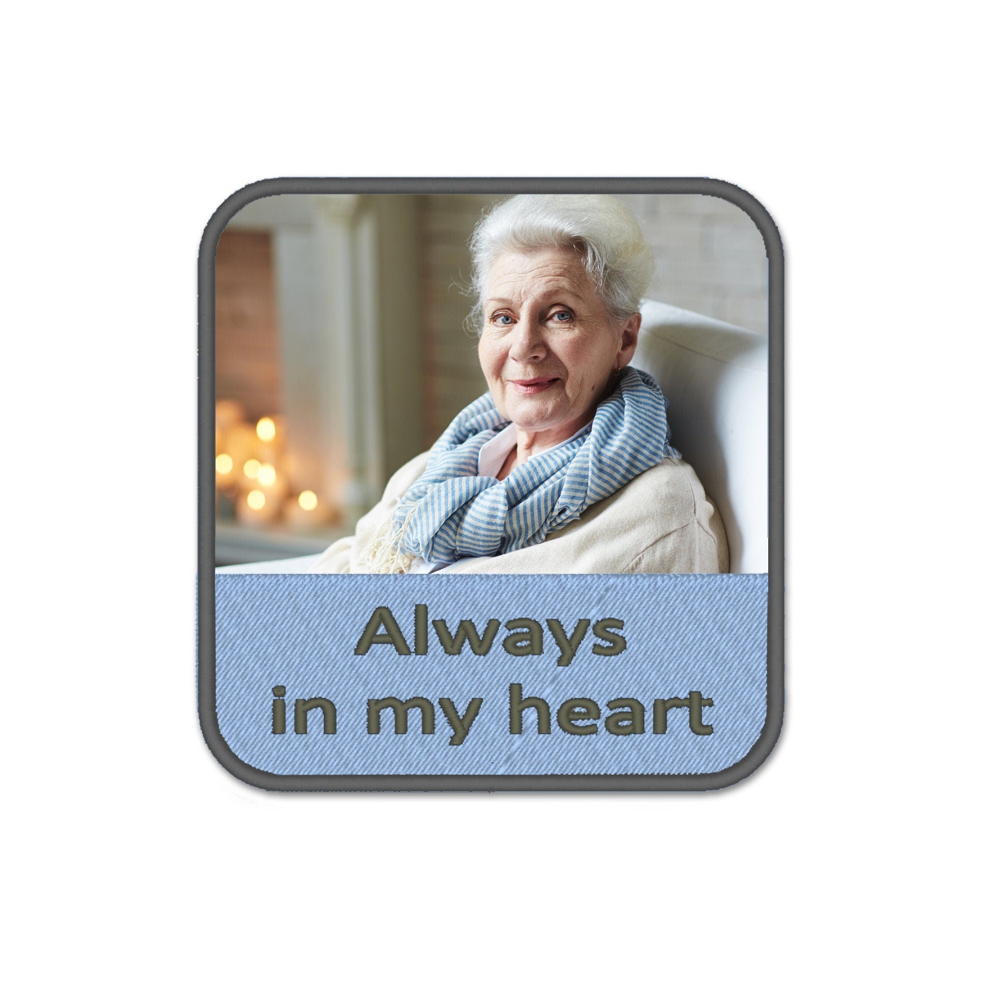 Your Photo, printed and embroidery patch