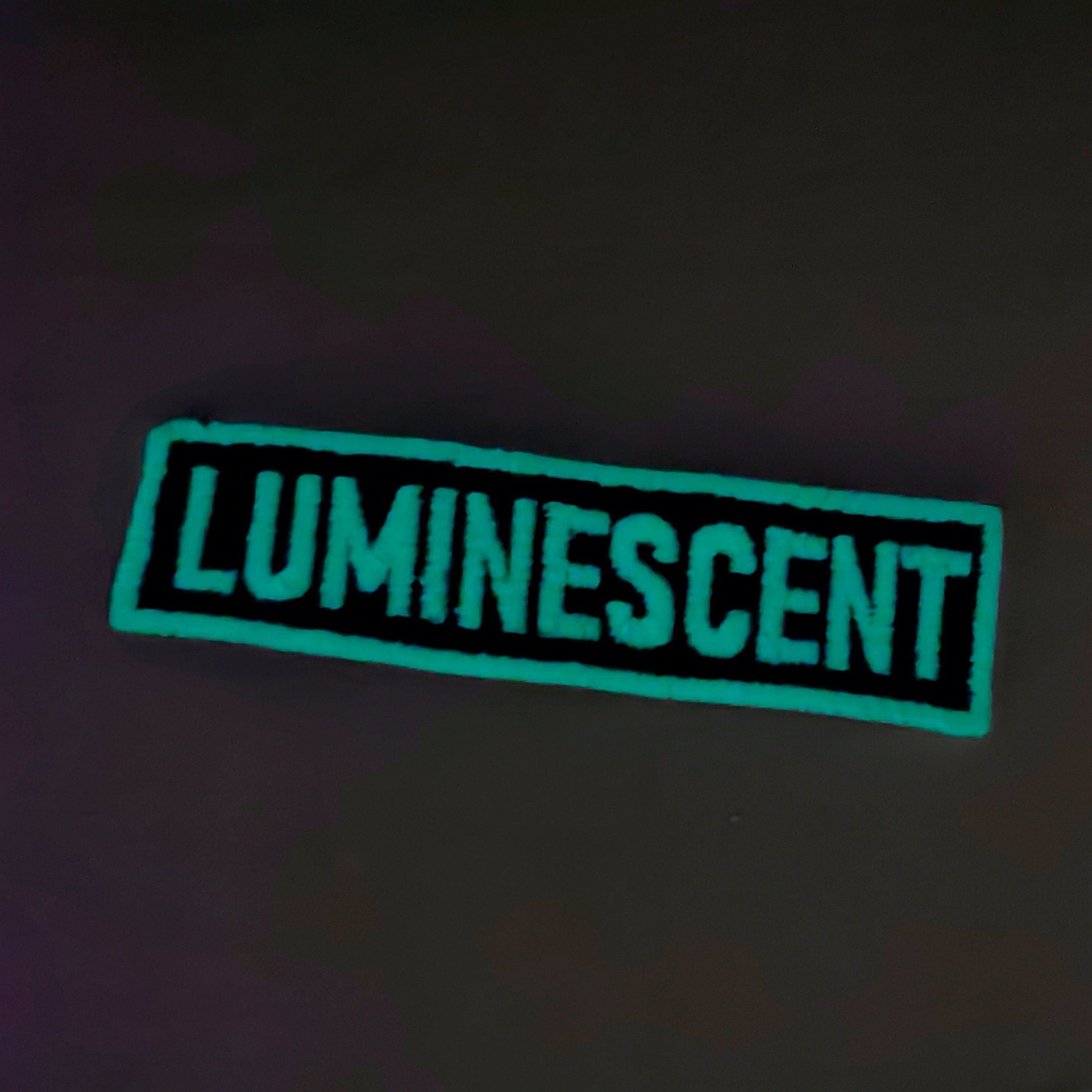 Luminescent Thread Custom Name Embroidered patch