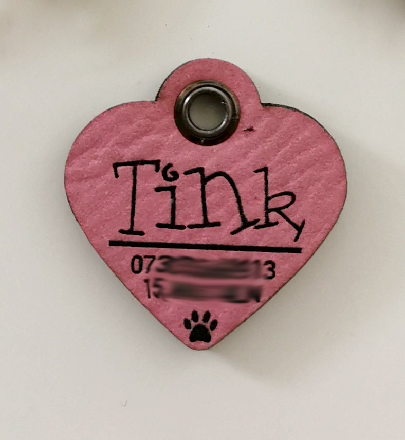 Custom Leather Dog Name Tag