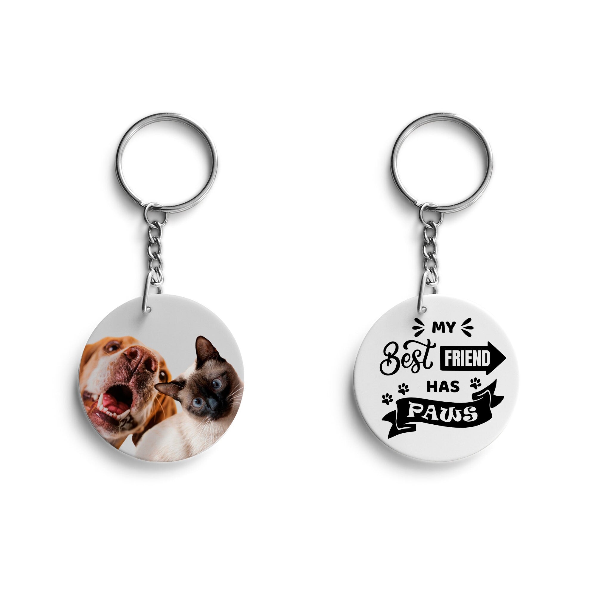 Custom Memorial Photo Keychain