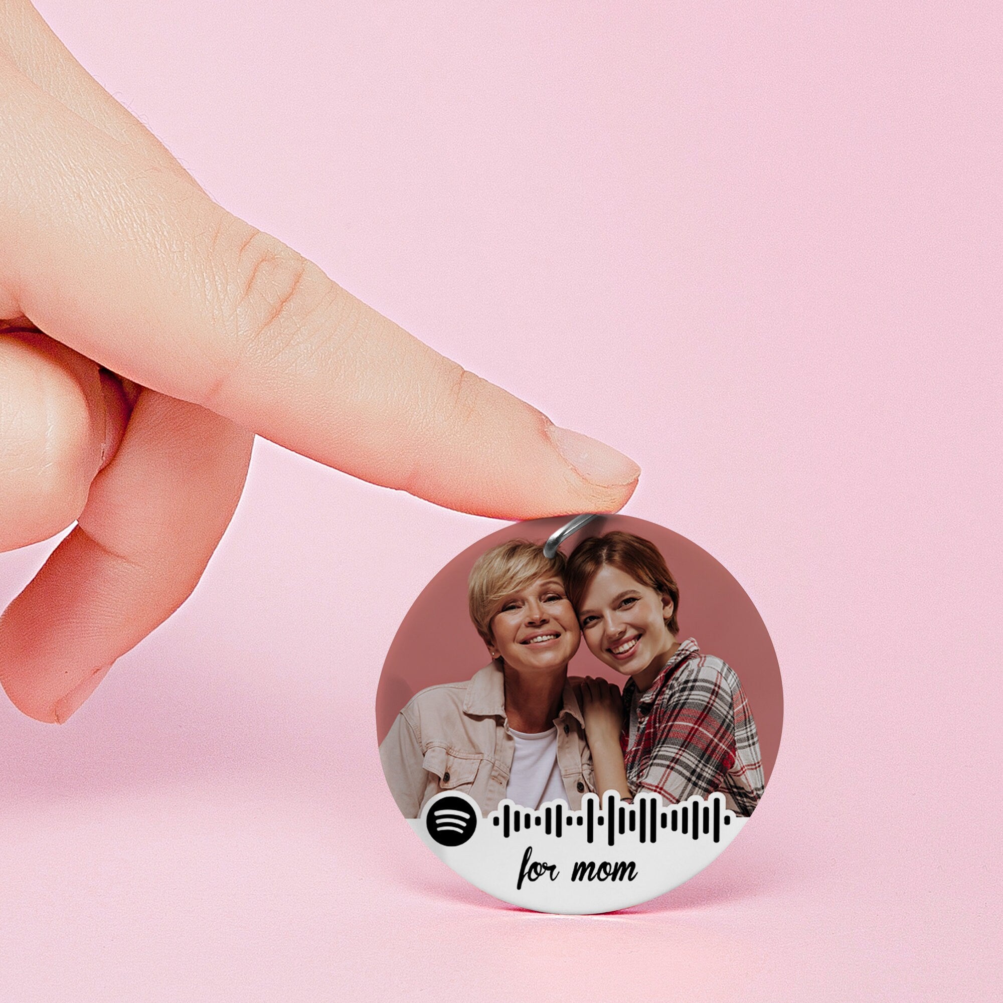 Personalised Round Photo Keyring