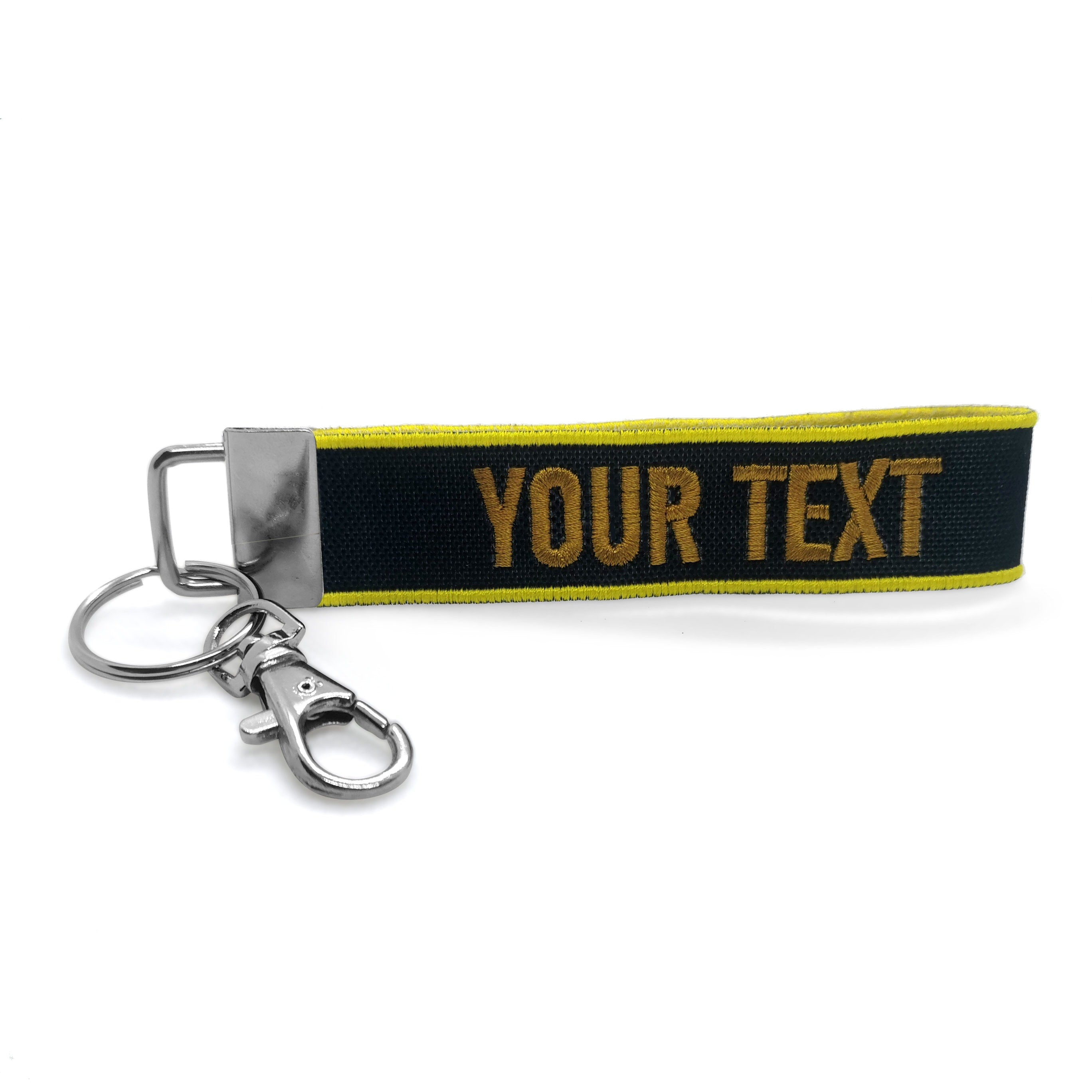 embroidered fabric loop Keyring