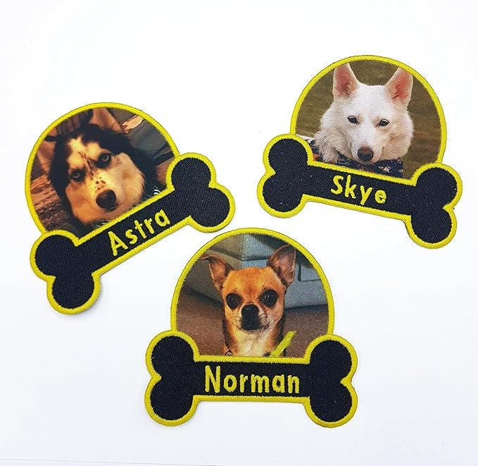 Dog Photo Embroidered Patch