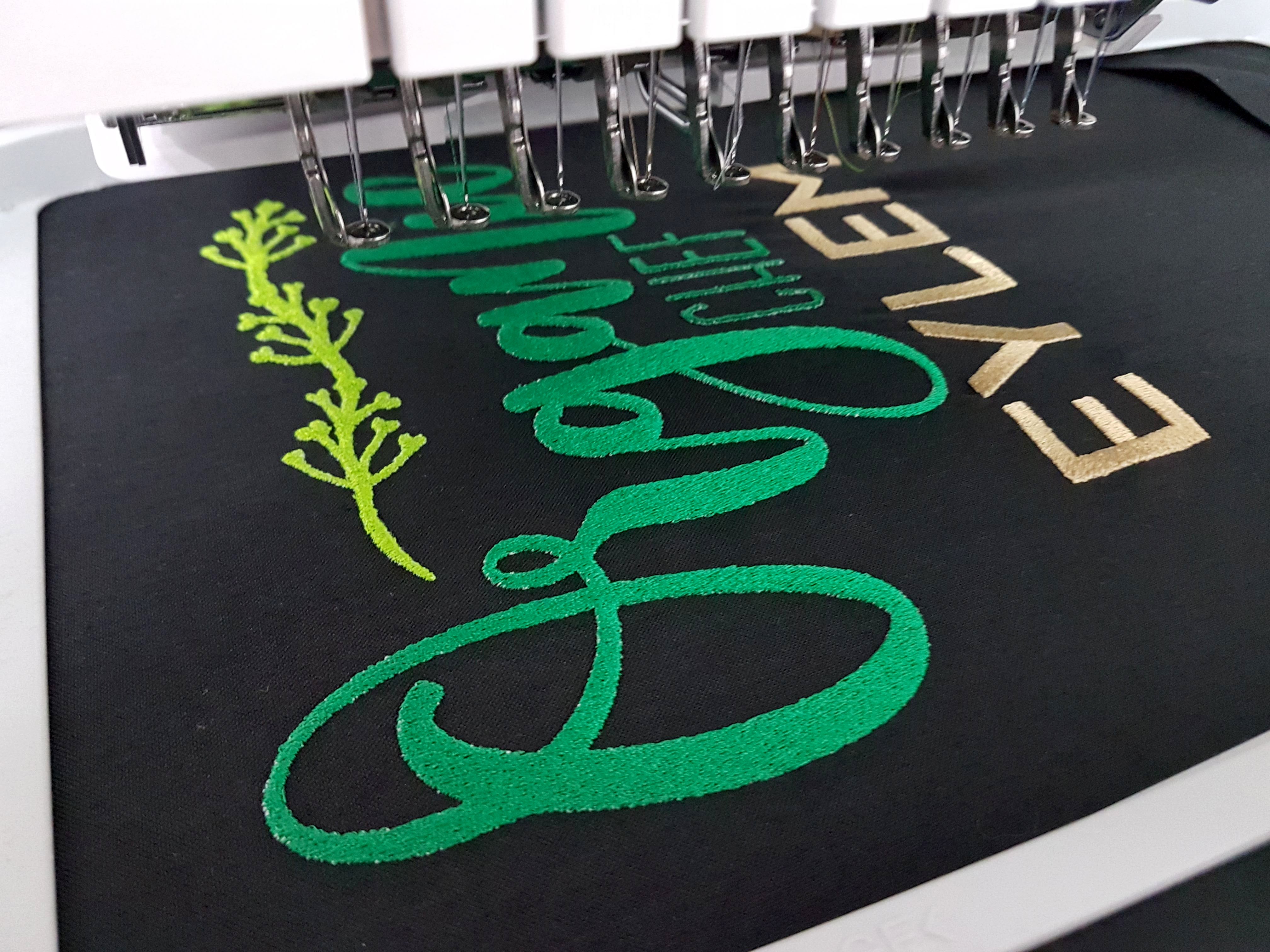 Embroidered Personalised Apron, your logo, fonts or your text - Sugar Gecko