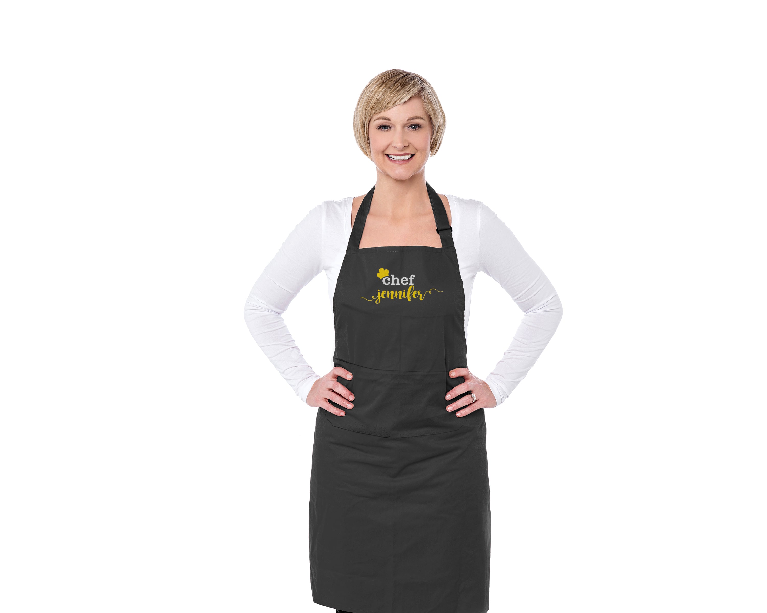 Chef Apron, Embroidered Personalised Apron - Sugar Gecko