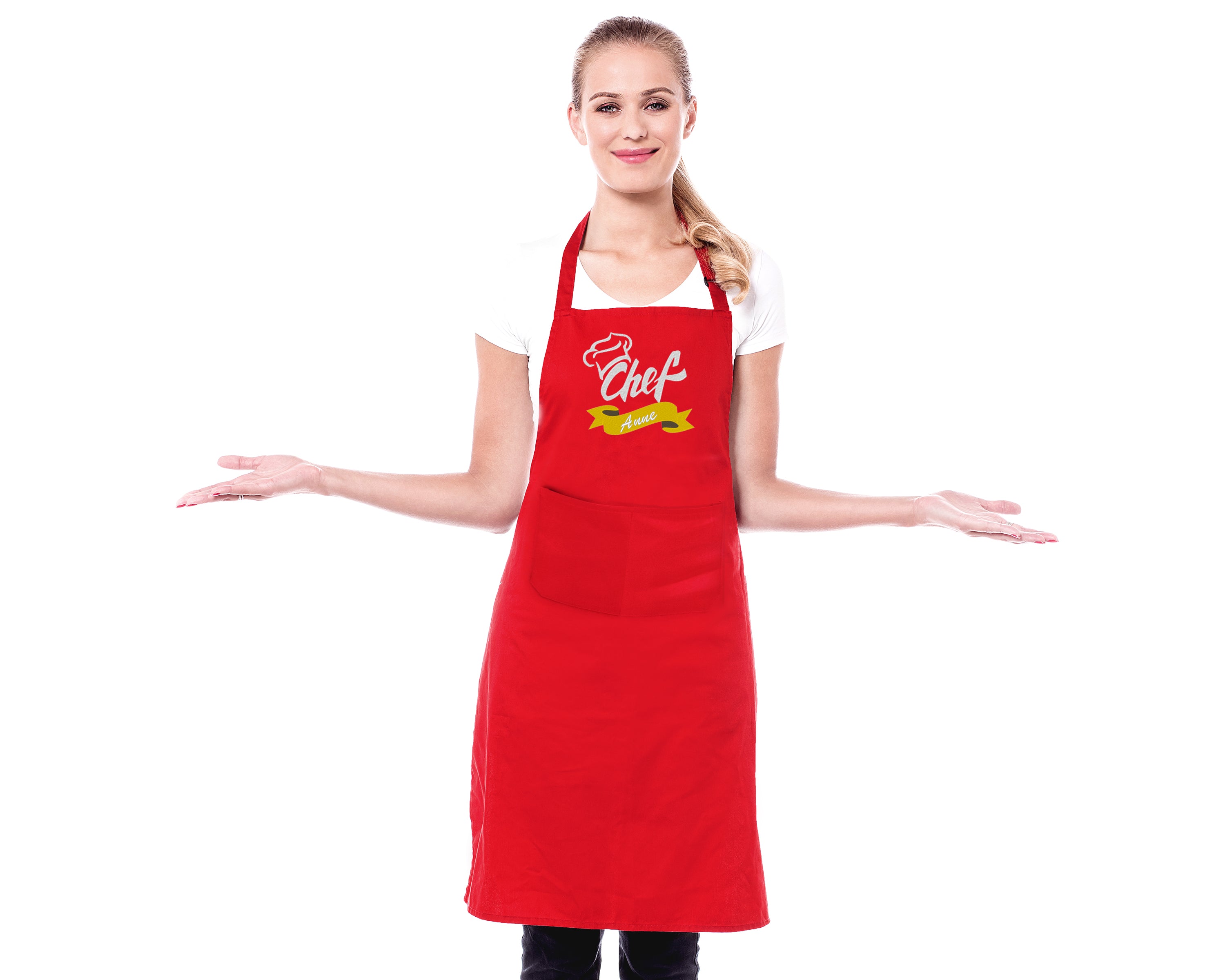 Chef Embroidered Personalised Apron - Sugar Gecko