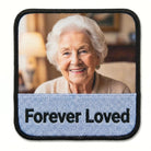 Personalised memorial photo patch example - Forever Loved