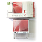 COLOP Printer 20 self-inking stamp with black textile ink pad, as supplied