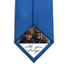 Custom Photo Tie Patch featuring a cherished photo and heartfelt message, perfect gift for Dad.
