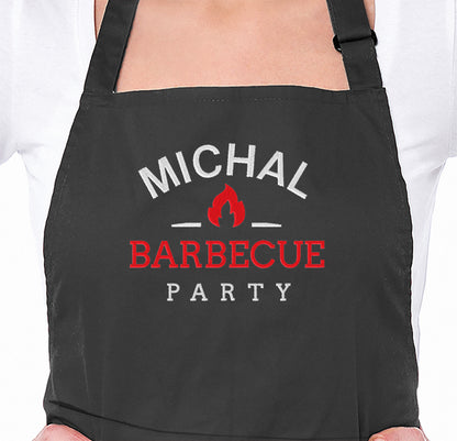 Barbecue Embroidered Personalised Apron - Sugar Gecko