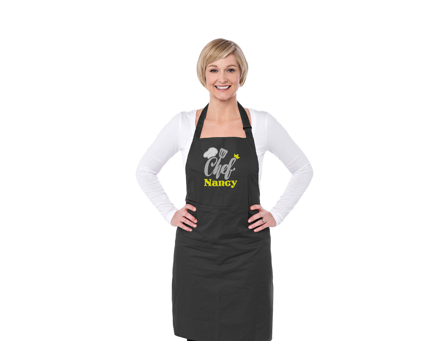 Chef Embroidered Apron, Personalised Apron - Sugar Gecko