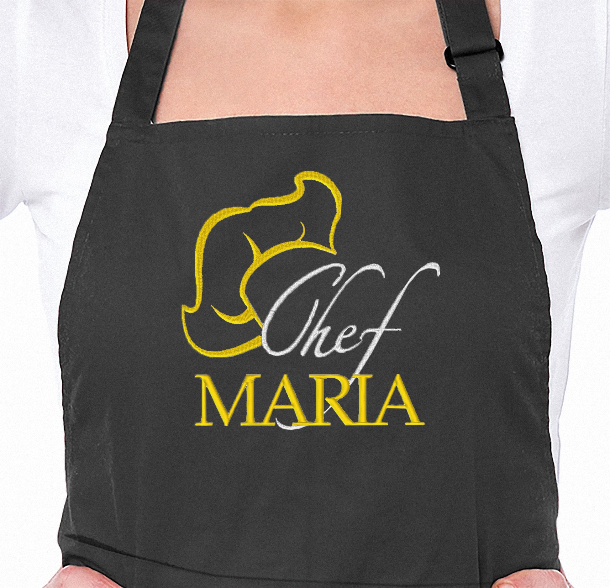 Chef Embroidered Personalised Apron y - Sugar Gecko