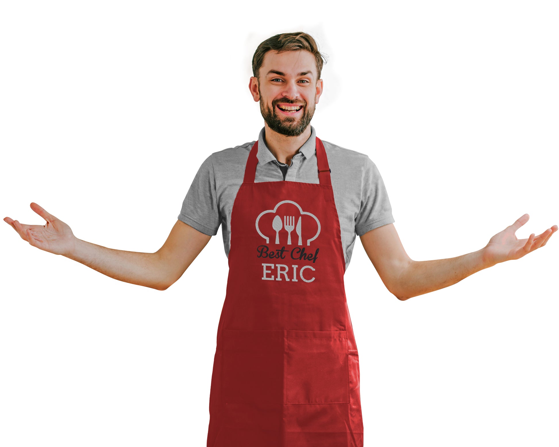 Best Chef Embroidered Personalised Apron - Sugar Gecko