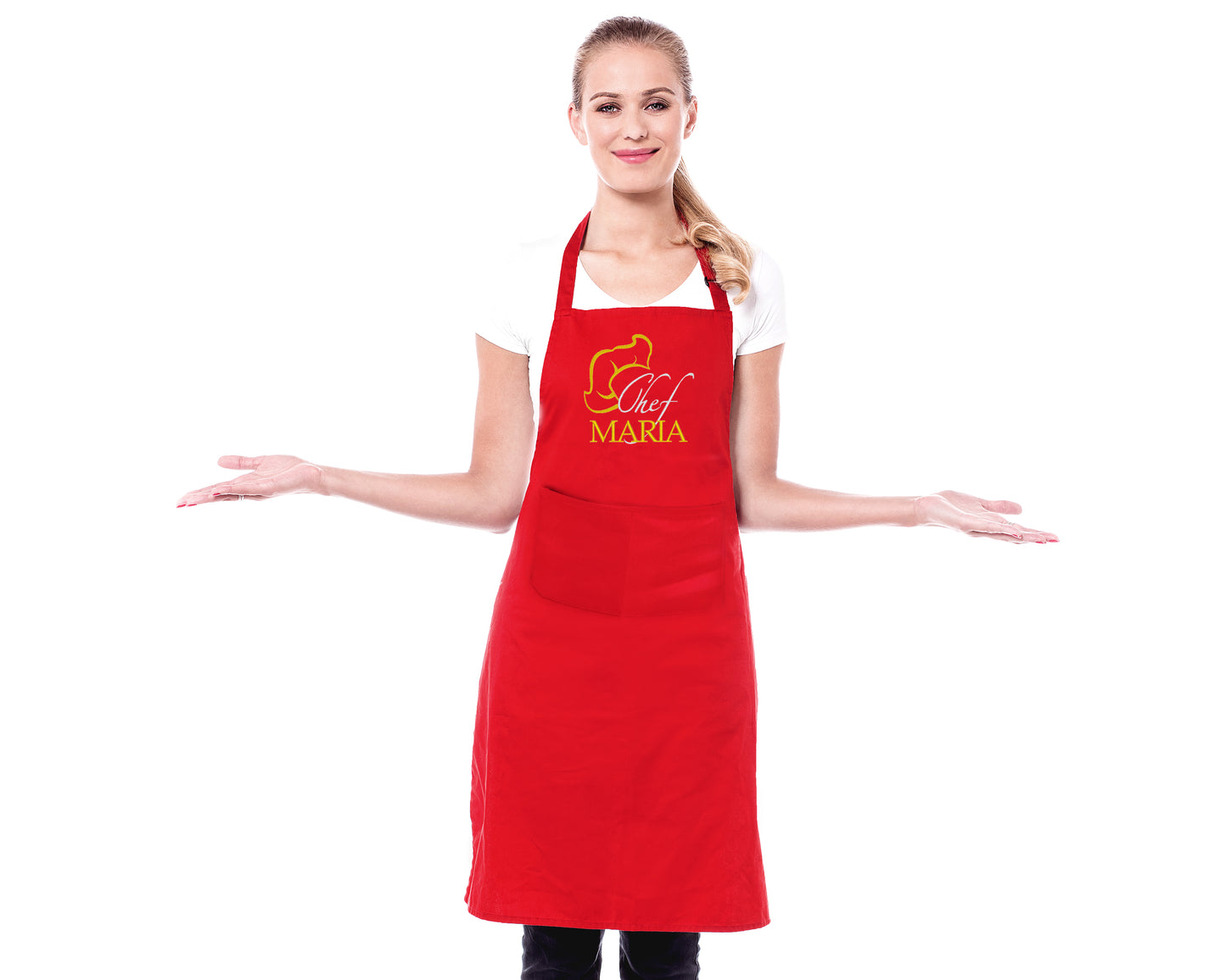 Chef Embroidered Personalised Apron y - Sugar Gecko