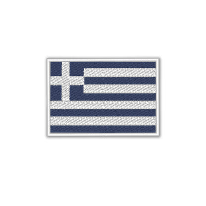 Embroidered flag patch, Greece Flag, iron on patch - Sugar Gecko