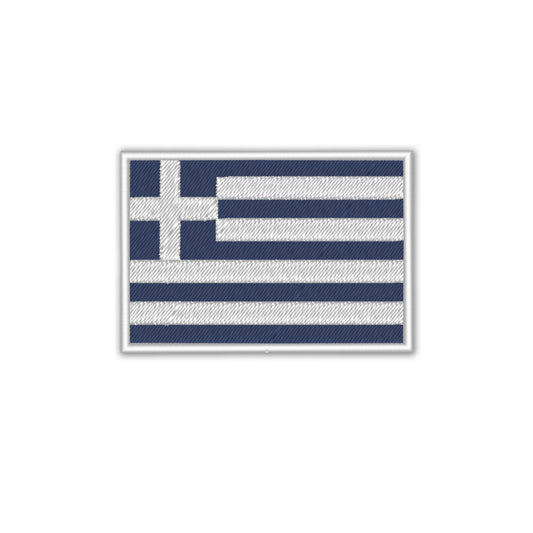 Embroidered flag patch, Greece Flag, iron on patch - Sugar Gecko